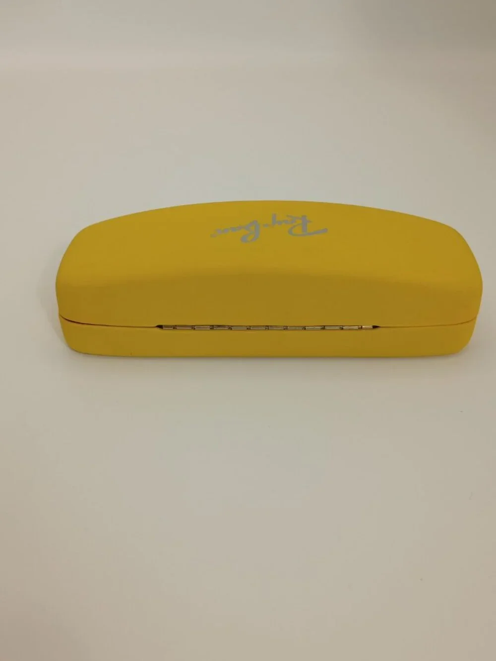 Ray-Ban Yellow Hard Clamshell Eyeglasses Sunglasses Case Red Interior - Picture 7 of 10